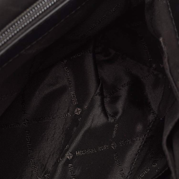 Pre Owned Michael Kors Black Quilted Leather Large Peyton Shoulder Bag