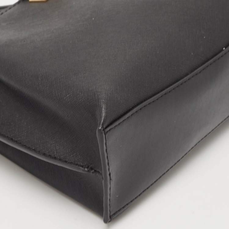 Pre Owned Michael Kors Black Leather Ruby Crossbody Bag