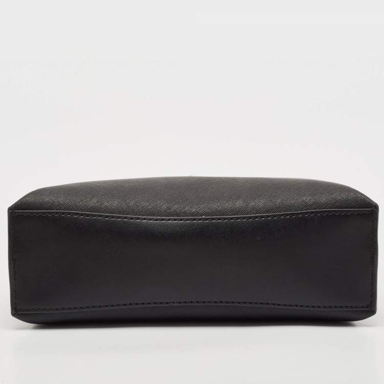 Pre Owned Michael Kors Black Leather Ruby Crossbody Bag