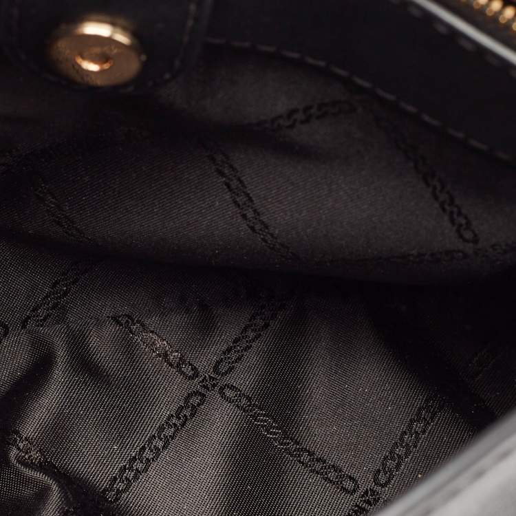 Pre Owned Michael Kors Black Leather Ruby Crossbody Bag