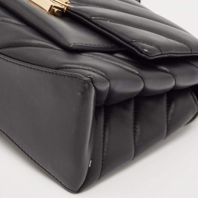 Pre Owned Michael Kors Black Quilted Leather Cece Shoulder Bag