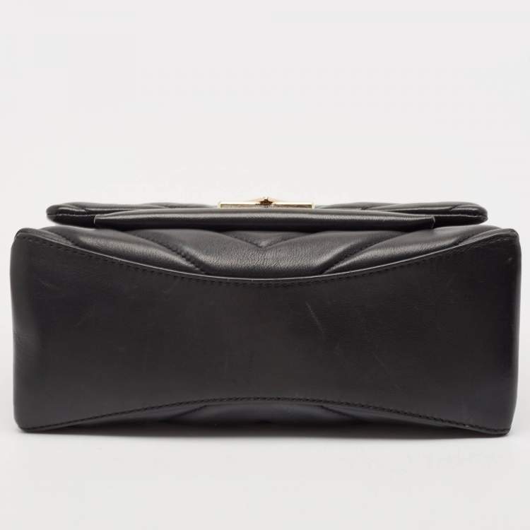 Pre Owned Michael Kors Black Quilted Leather Cece Shoulder Bag