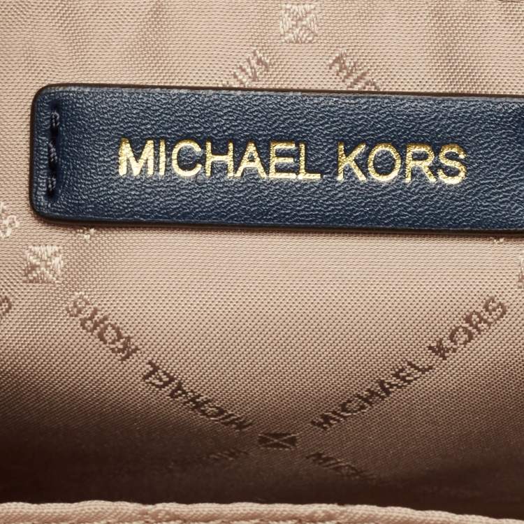 مملوكة مسبقًا Michael Kors Blue Signature Denim Medium Mirella Tote