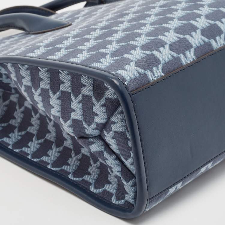 مملوكة مسبقًا Michael Kors Blue Signature Denim Medium Mirella Tote