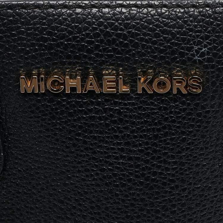 Pre Owned Michael Kors Black Leather Camille Tote