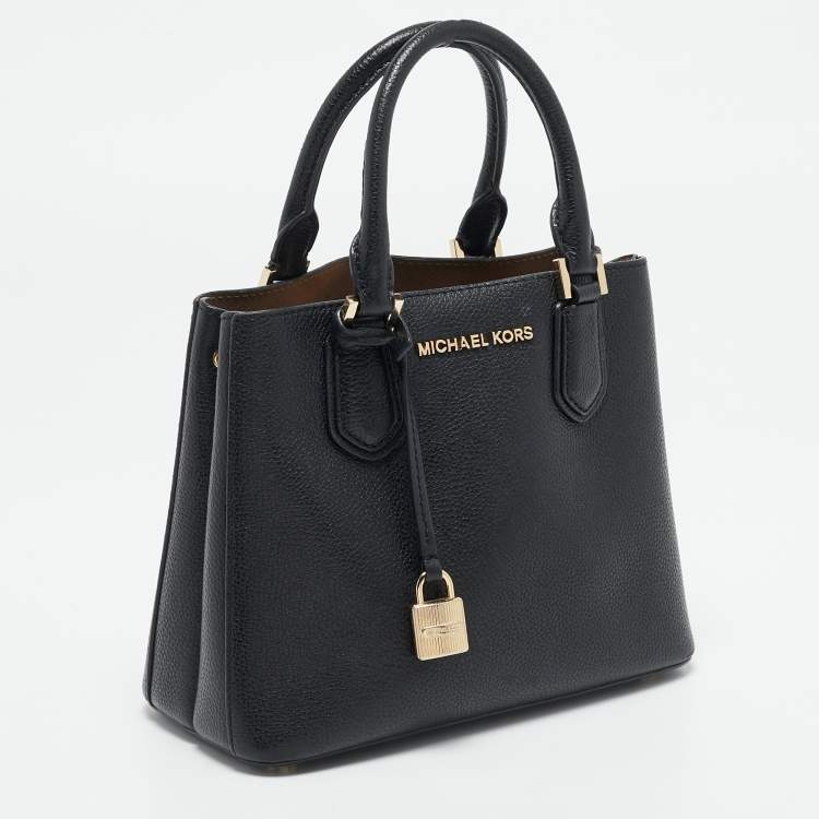 Pre Owned Michael Kors Black Leather Camille Tote