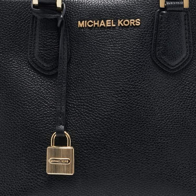 Pre Owned Michael Kors Black Leather Camille Tote