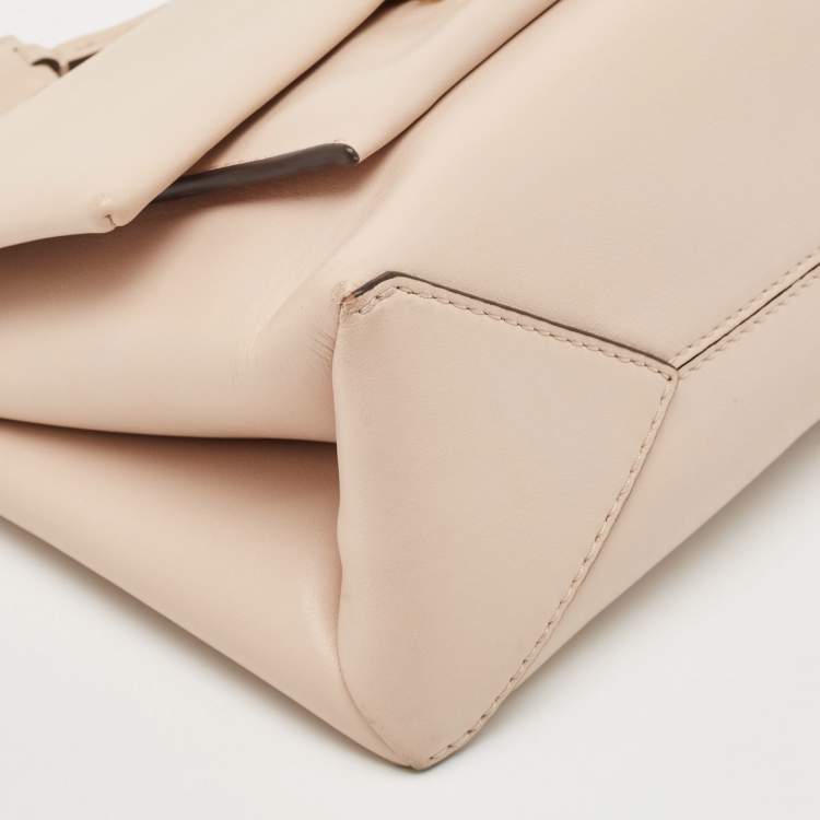 Pre Owned Michael Kors Poudre Beige Leather Cece Top Handle Bag