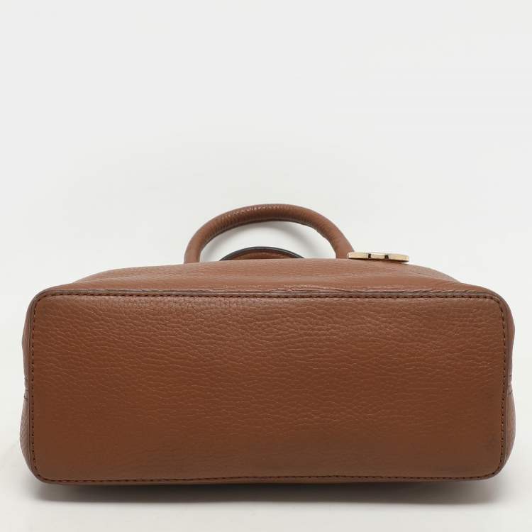 Pre Owned Michael Kors Brown Leather Camille Satchel