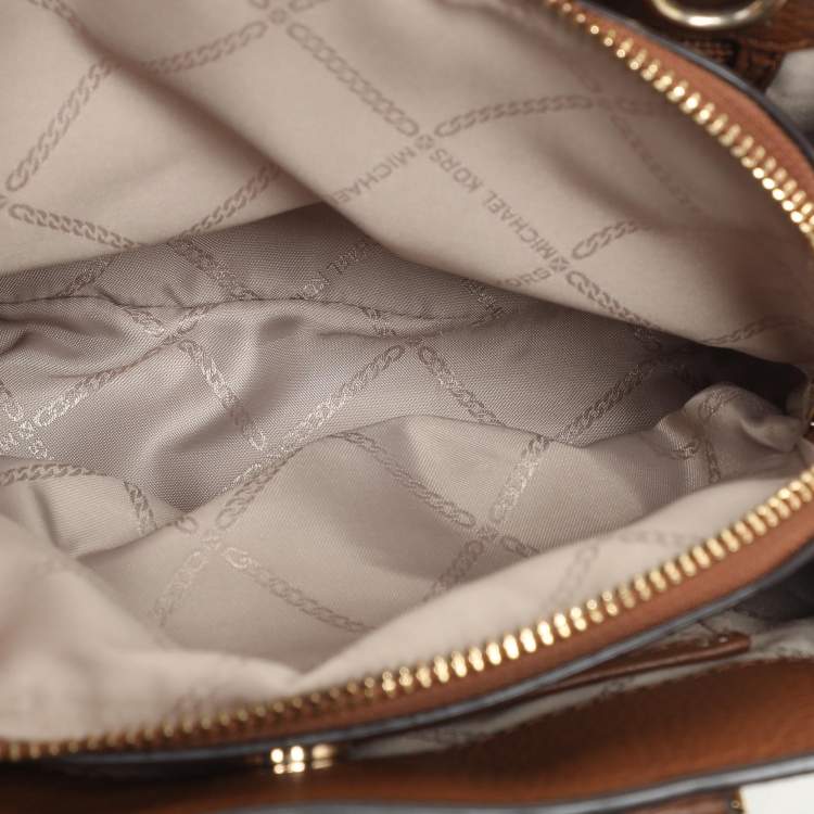 Pre Owned Michael Kors Brown Leather Camille Satchel