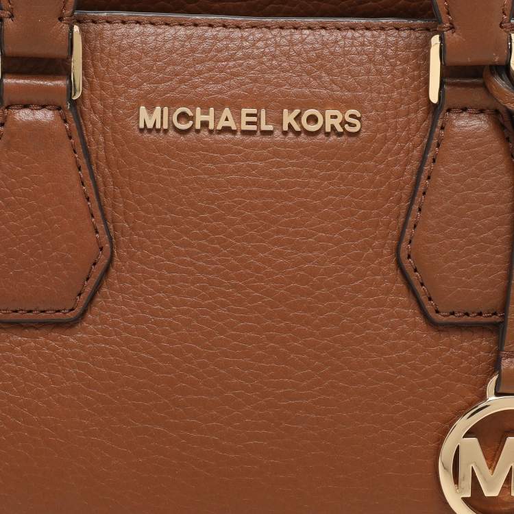 Pre Owned Michael Kors Brown Leather Camille Satchel