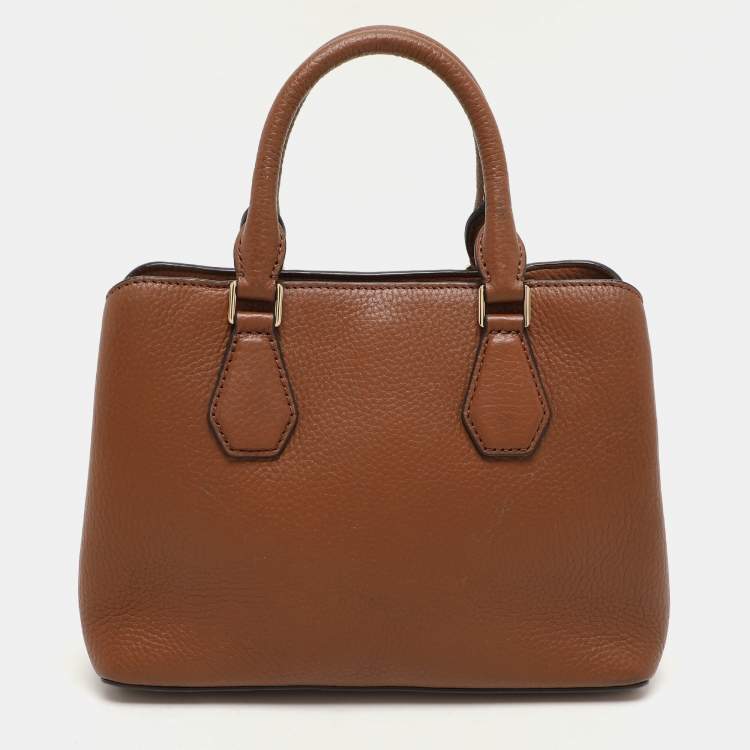 Pre Owned Michael Kors Brown Leather Camille Satchel