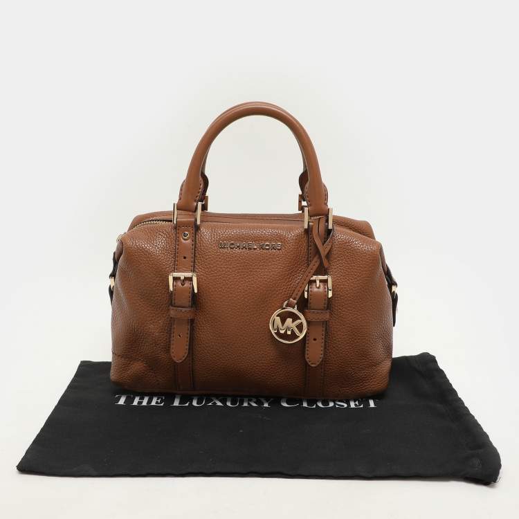 Pre Owned Michael Kors Brown Leather Small Ginger Satchel