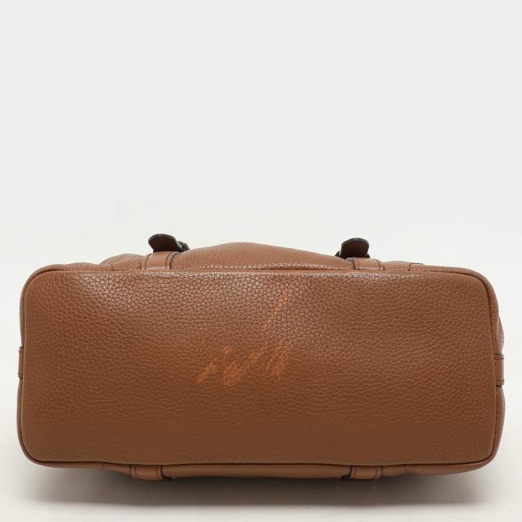 Pre Owned Michael Kors Brown Leather Small Ginger Satchel