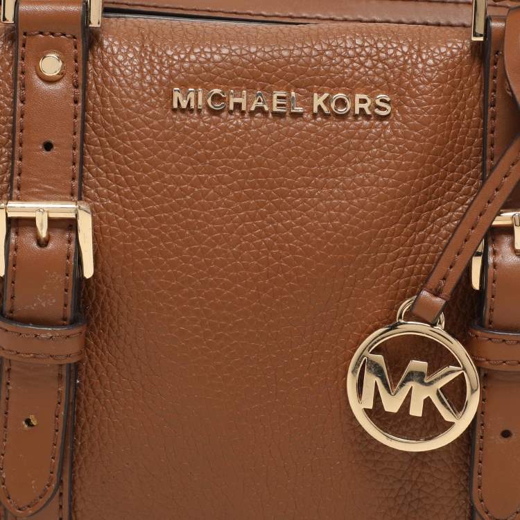 Pre Owned Michael Kors Brown Leather Small Ginger Satchel