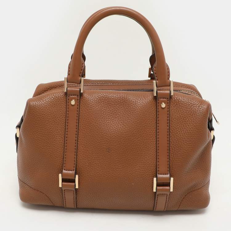 Pre Owned Michael Kors Brown Leather Small Ginger Satchel