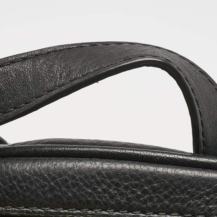 Pre Owned Michael Kors Black Leather Small Rhea Backpack