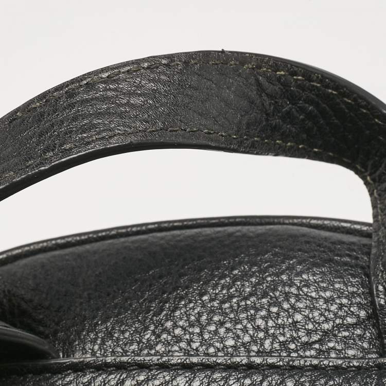 Pre Owned Michael Kors Black Leather Small Rhea Backpack