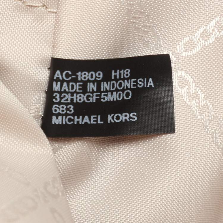 Pre Owned Michael Kors Red Leather Rose Studded Crossbody Bag
