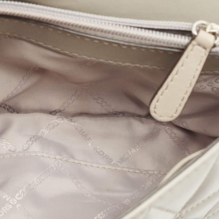 مملوكة مسبقًا Michael Kors Grey Leather Small Sloan Crossbody Bag