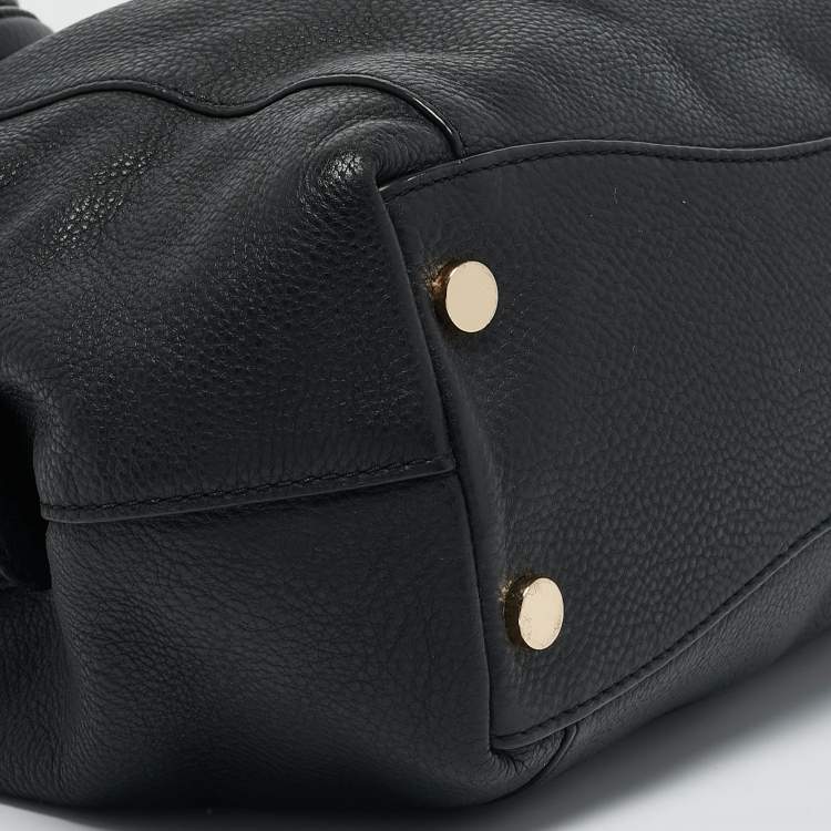 Pre Owned Michael Kors Black Leather Large Lillie Shoulder Bag