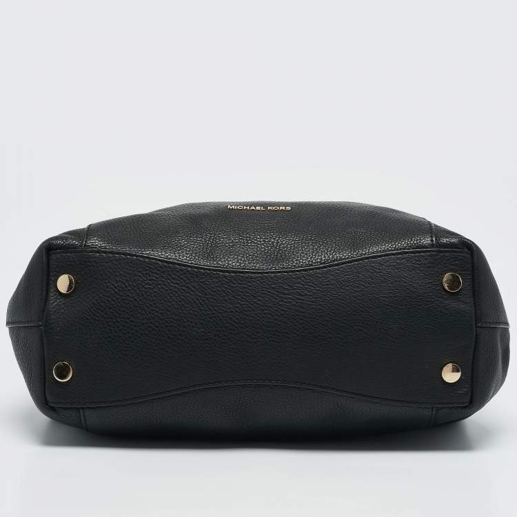 Pre Owned Michael Kors Black Leather Large Lillie Shoulder Bag