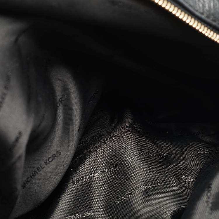 Pre Owned Michael Kors Black Leather Large Lillie Shoulder Bag