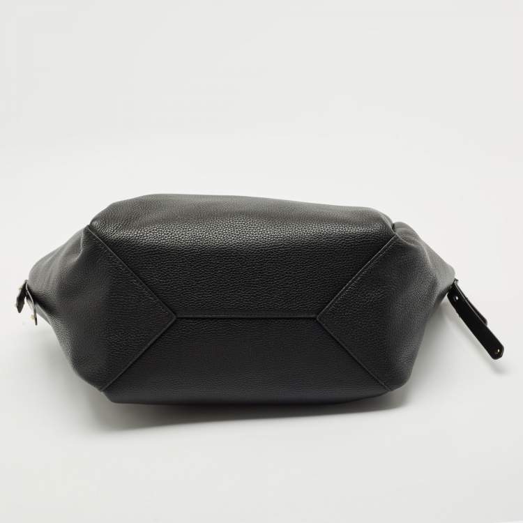 Pre Owned Michael Kors Black Leather Open Tote