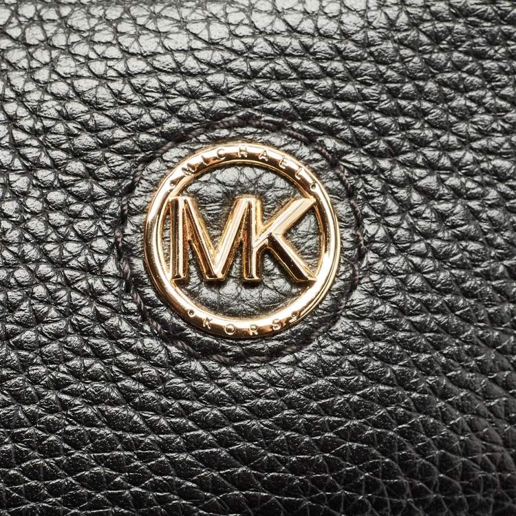 Pre Owned Michael Kors Black Leather Open Tote