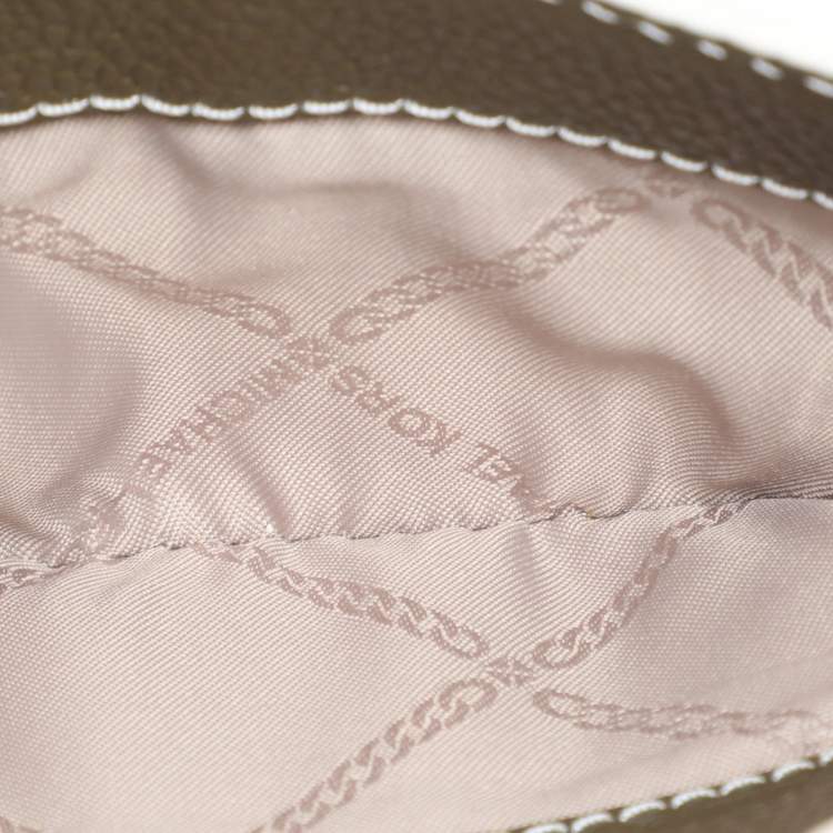 Pre Owned Michael Kors White/Olive Leather Maeve Crossbody Bag