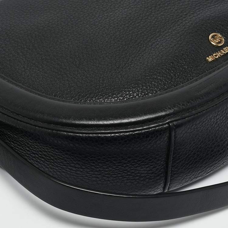 Pre Owned Michael Kors Black Leather Medium Jagger Shoulder Bag