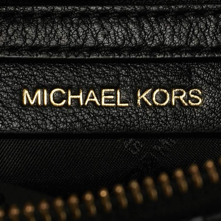 Pre Owned Michael Kors Black Leather Medium Jagger Shoulder Bag