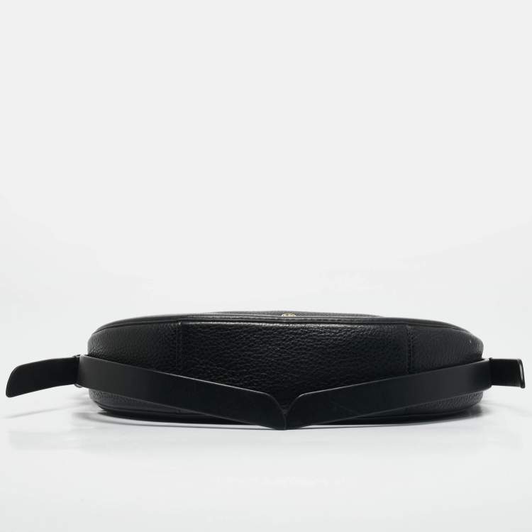 Pre Owned Michael Kors Black Leather Medium Jagger Shoulder Bag