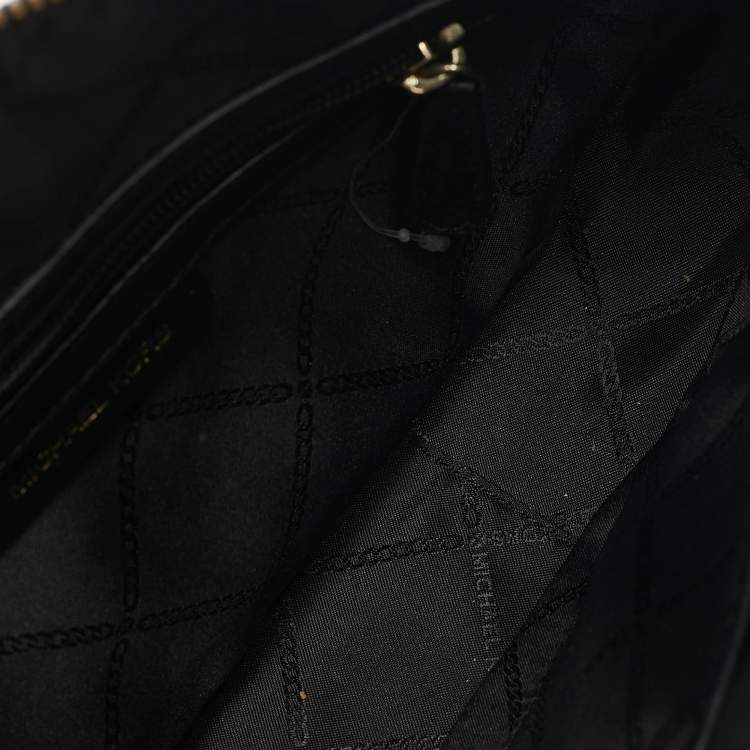 Pre Owned Michael Kors Black Leather Medium Jagger Shoulder Bag