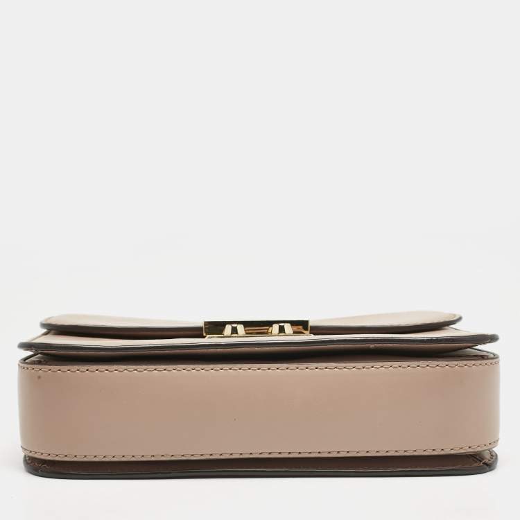 Pre Owned Michael Kors Old Rose Leather Brandi Shoulder Bag