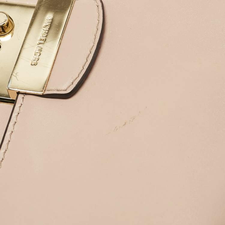 Pre Owned Michael Kors Old Rose Leather Brandi Shoulder Bag