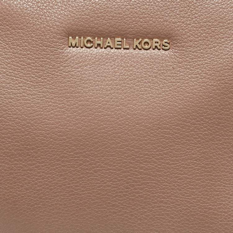 Pre Owned Michael Kors Old Rose Leather Ginny Crossbody Bag