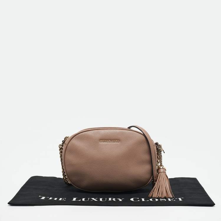 Pre Owned Michael Kors Old Rose Leather Ginny Crossbody Bag