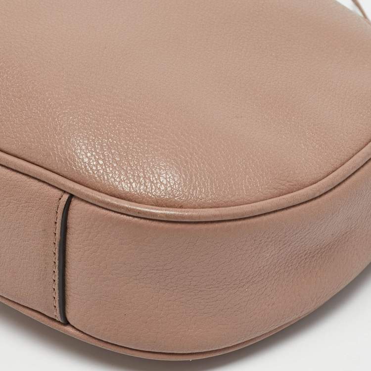 Pre Owned Michael Kors Old Rose Leather Ginny Crossbody Bag