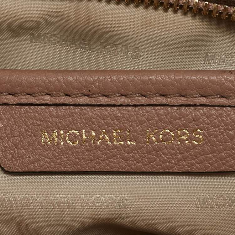Pre Owned Michael Kors Old Rose Leather Ginny Crossbody Bag