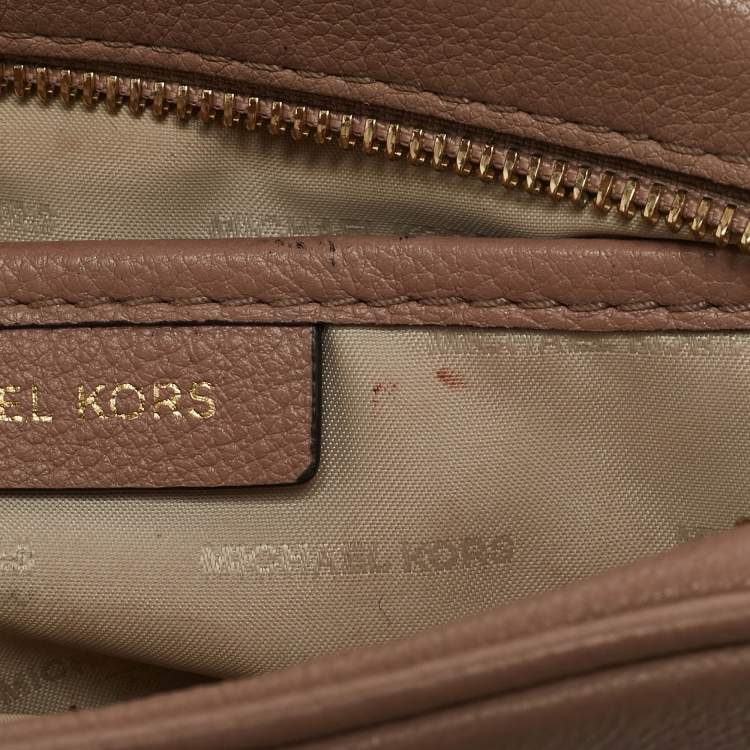 Pre Owned Michael Kors Old Rose Leather Ginny Crossbody Bag