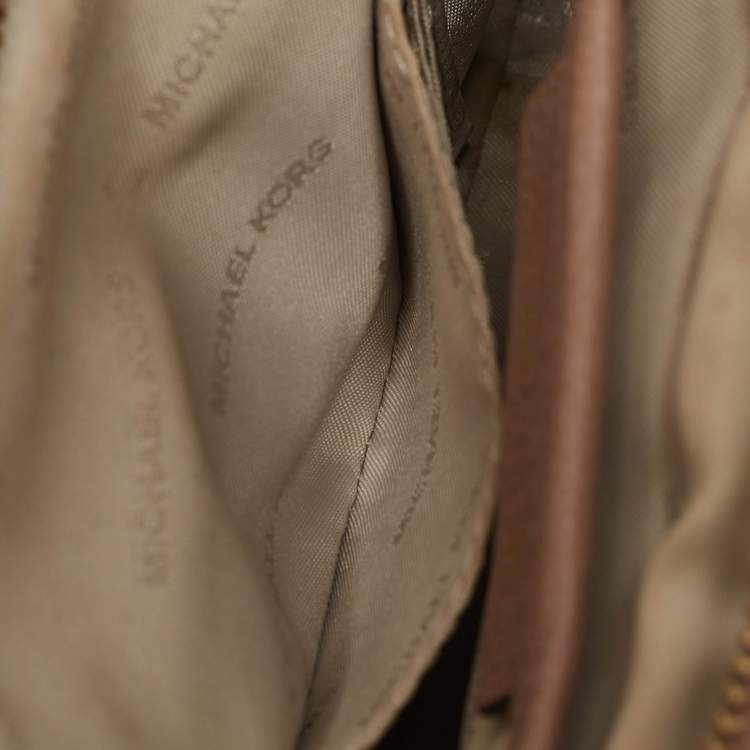 Pre Owned Michael Kors Old Rose Leather Ginny Crossbody Bag