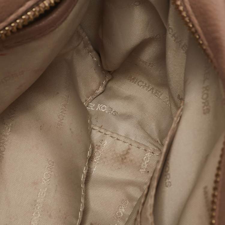 Pre Owned Michael Kors Old Rose Leather Ginny Crossbody Bag
