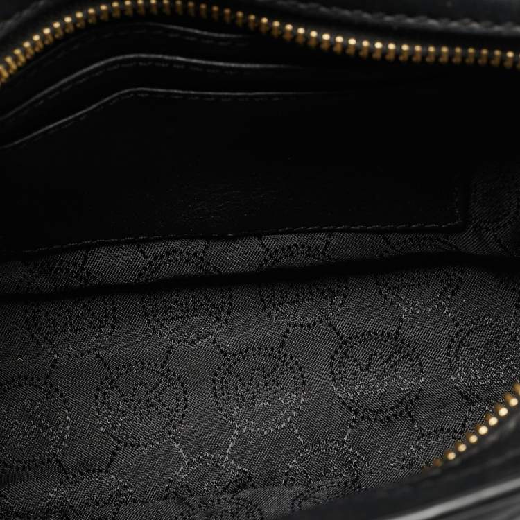 Pre Owned Michael Kors Black Quilted Leather Mini Selma Crossbody Bag