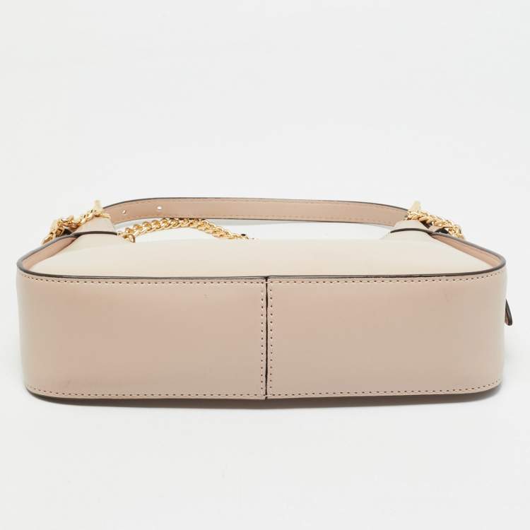 Pre Owned Michael Kors Pink Leather Wilma Shoulder Bag
