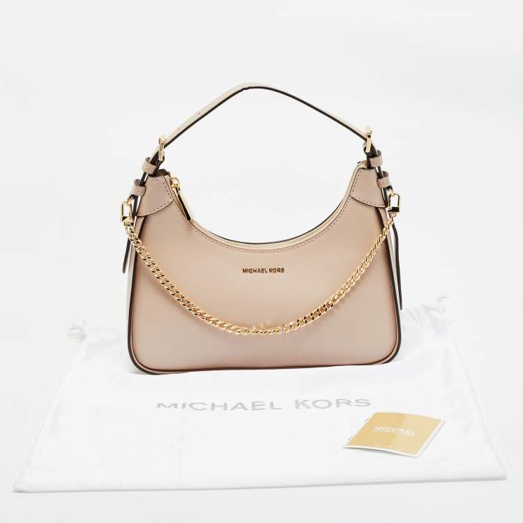 Pre Owned Michael Kors Pink Leather Wilma Shoulder Bag
