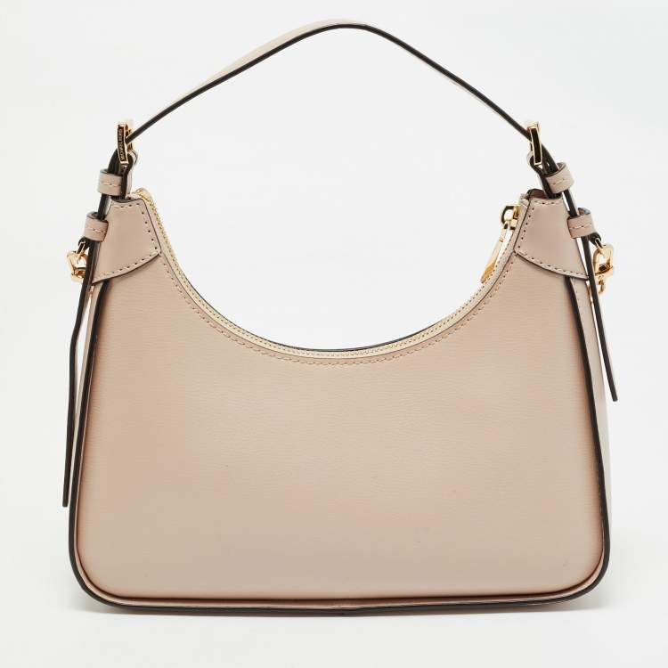 Pre Owned Michael Kors Pink Leather Wilma Shoulder Bag