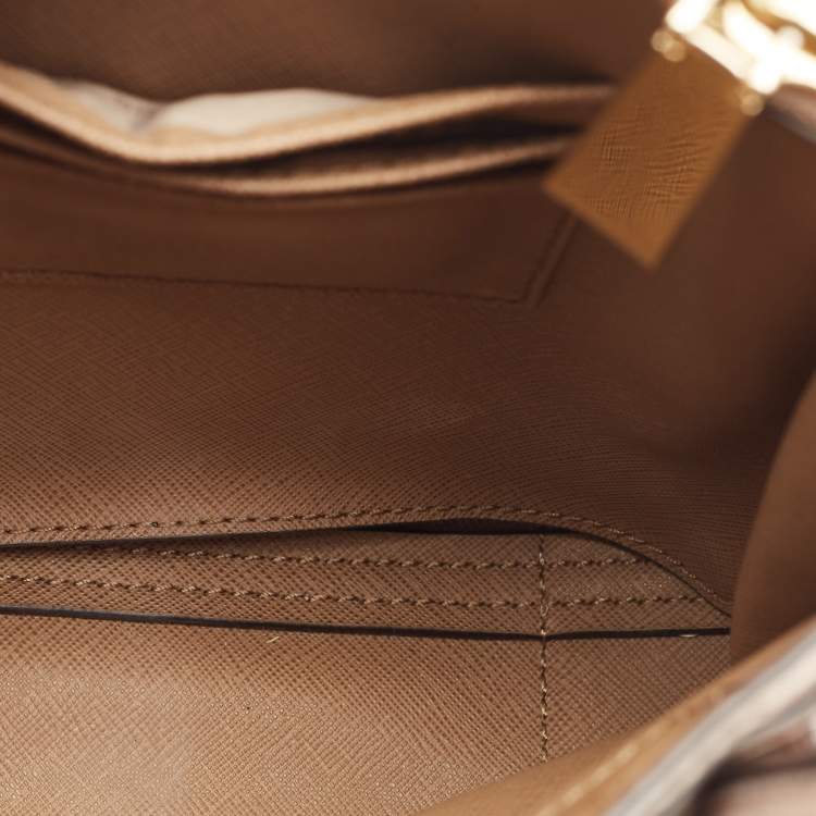 Pre Owned Michael Kors Light Pink Leather Mini Mercer Tote