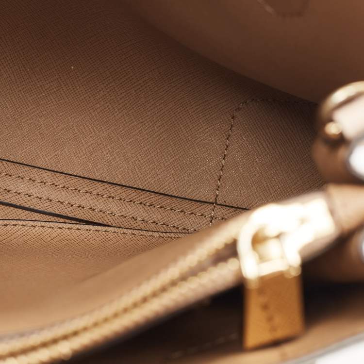 Pre Owned Michael Kors Light Pink Leather Mini Mercer Tote