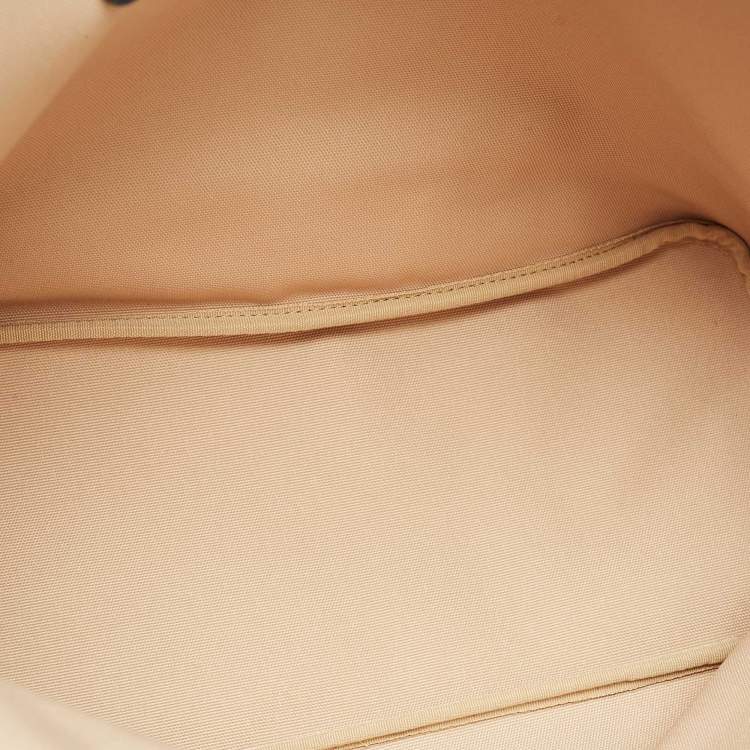 Pre Owned Michael Kors Navy Blue Signature Coated Canvas and Leather Large Jodie Tote